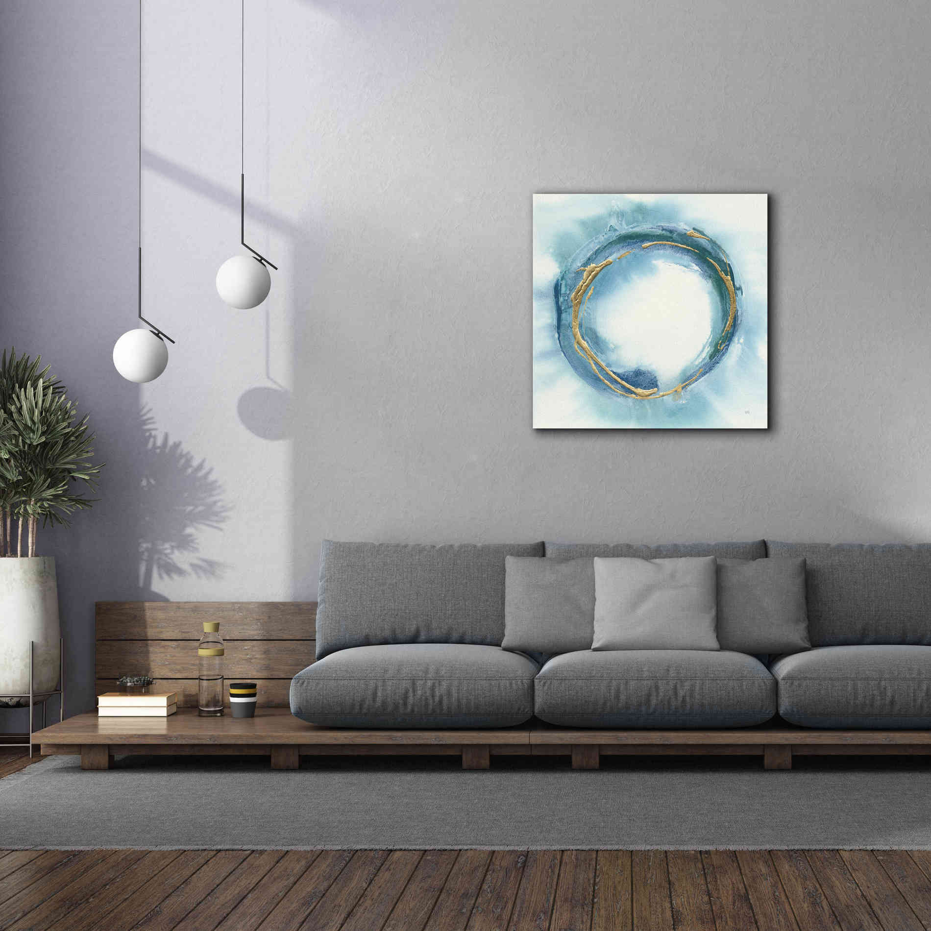 'Buddha Enso' by Chris Paschke, Giclee Canvas Wall Art,37 x 37