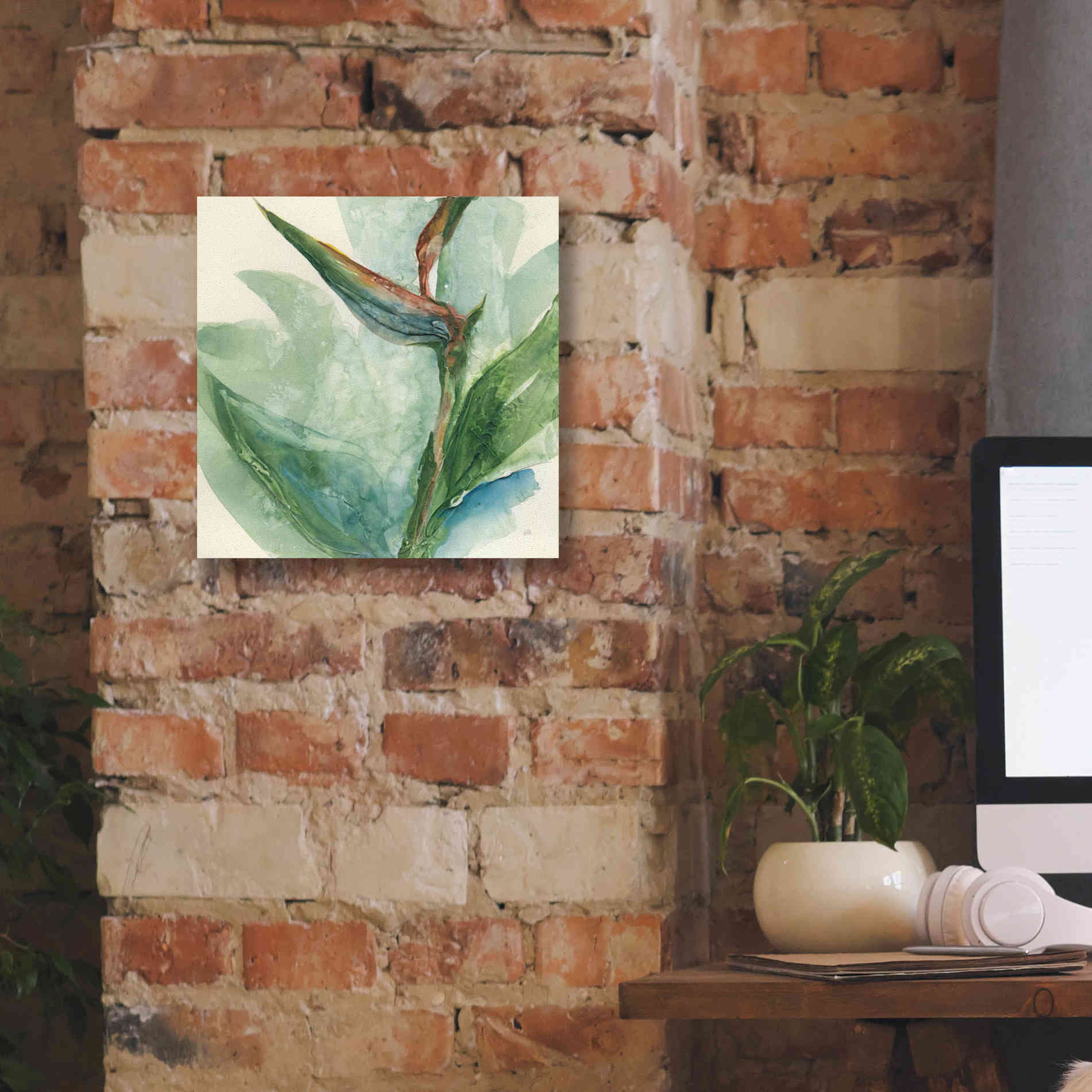 'Exotic Flower III' by Chris Paschke, Giclee Canvas Wall Art,12 x 12