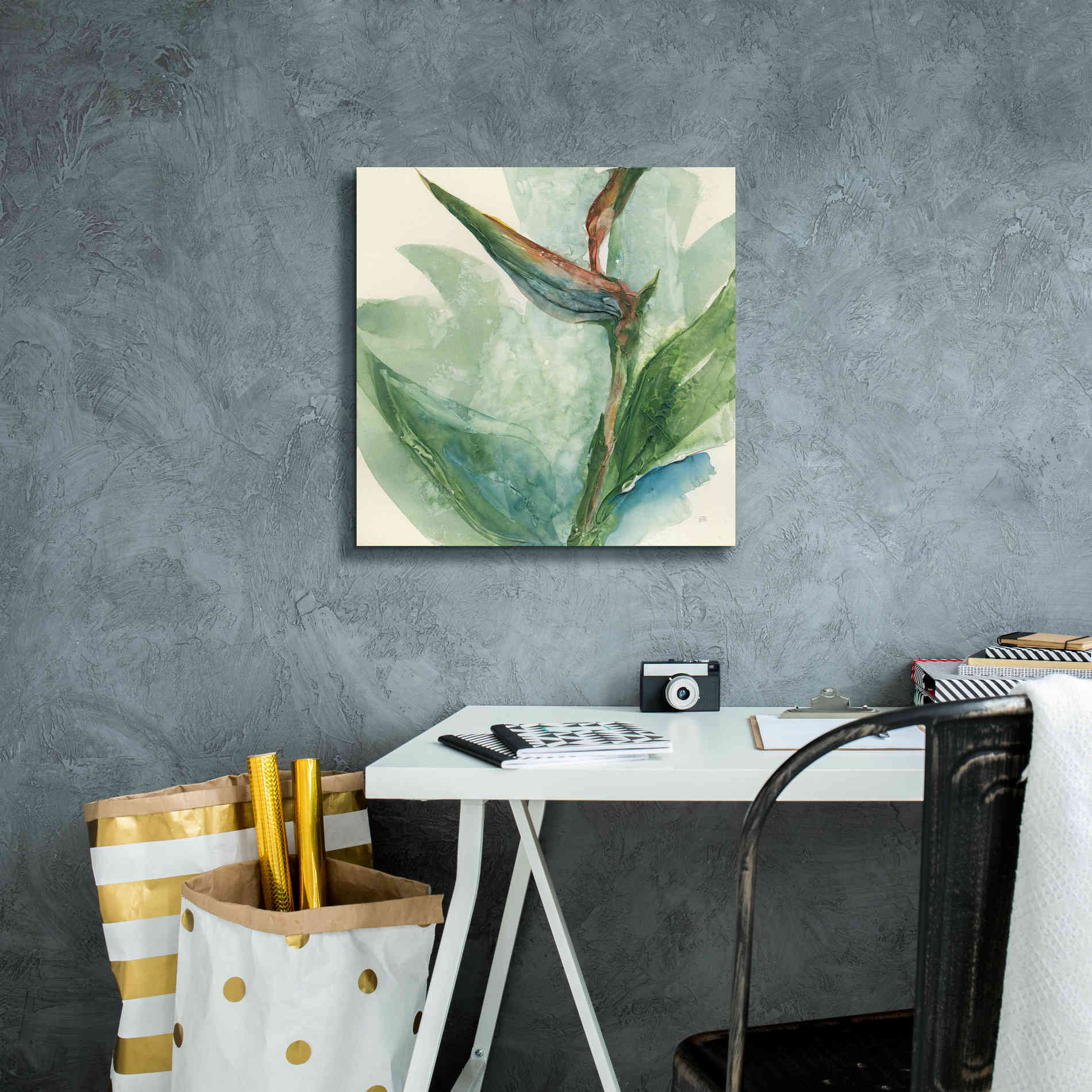 'Exotic Flower III' by Chris Paschke, Giclee Canvas Wall Art,18 x 18