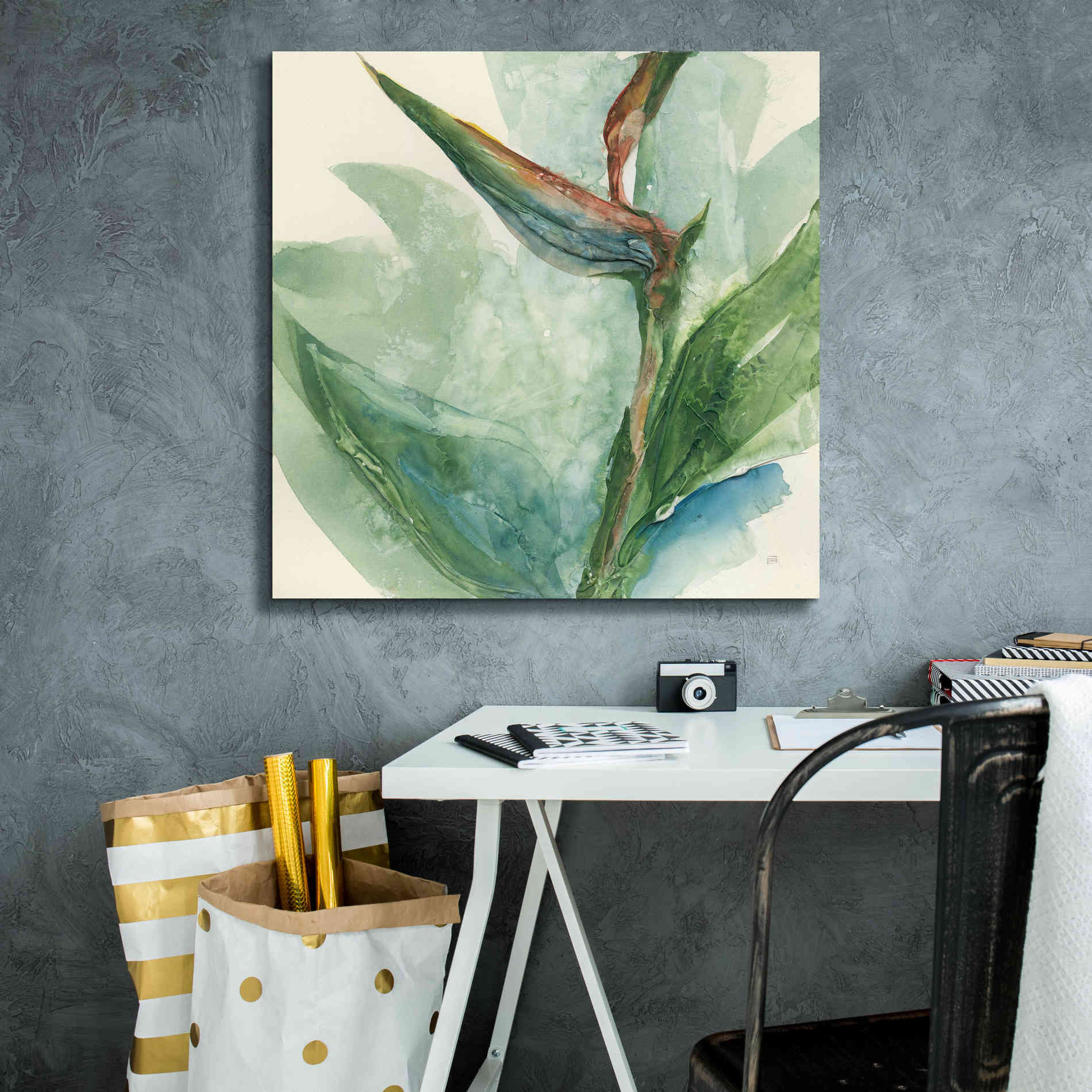 'Exotic Flower III' by Chris Paschke, Giclee Canvas Wall Art,26 x 26