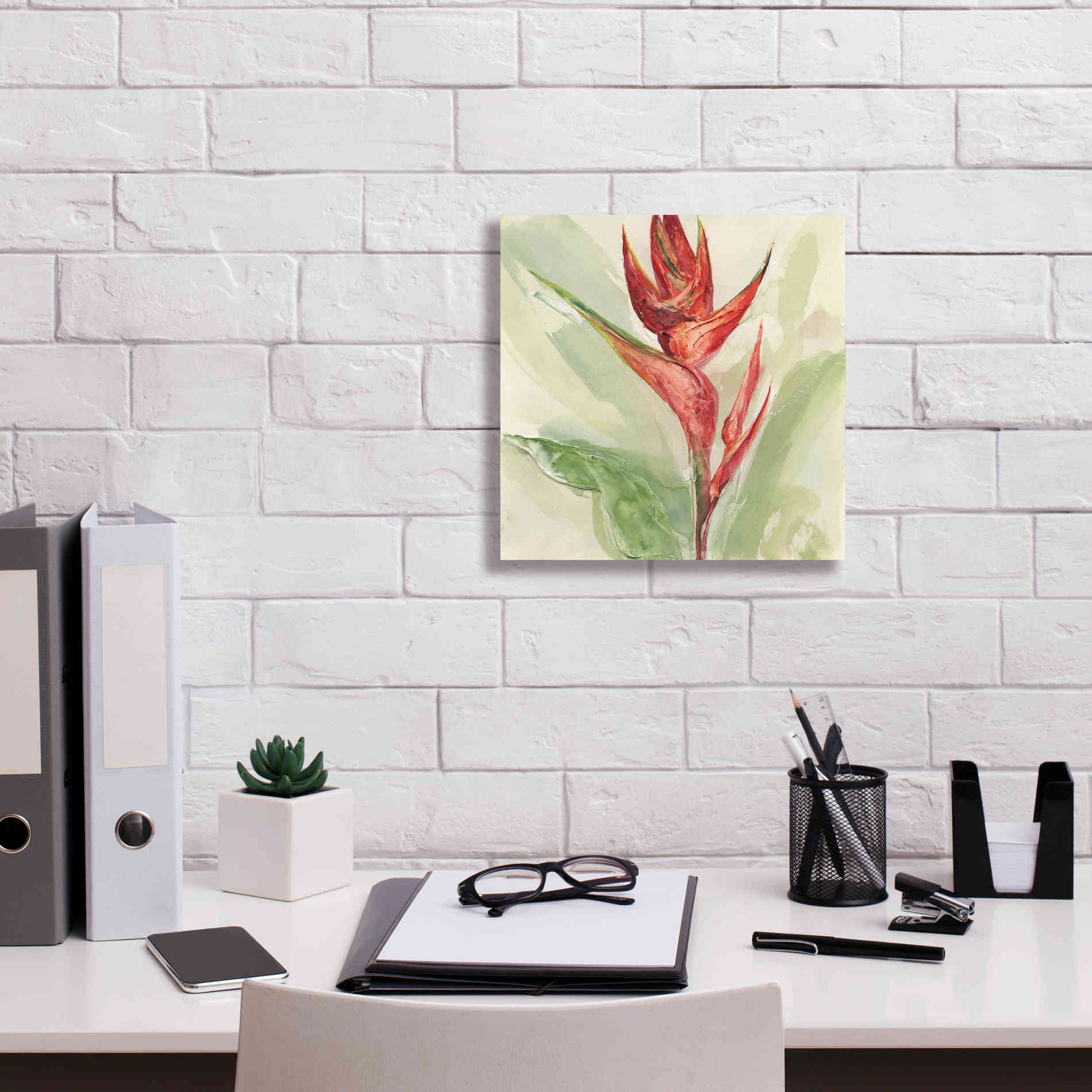 'Exotic Flower IV' by Chris Paschke, Giclee Canvas Wall Art,12 x 12