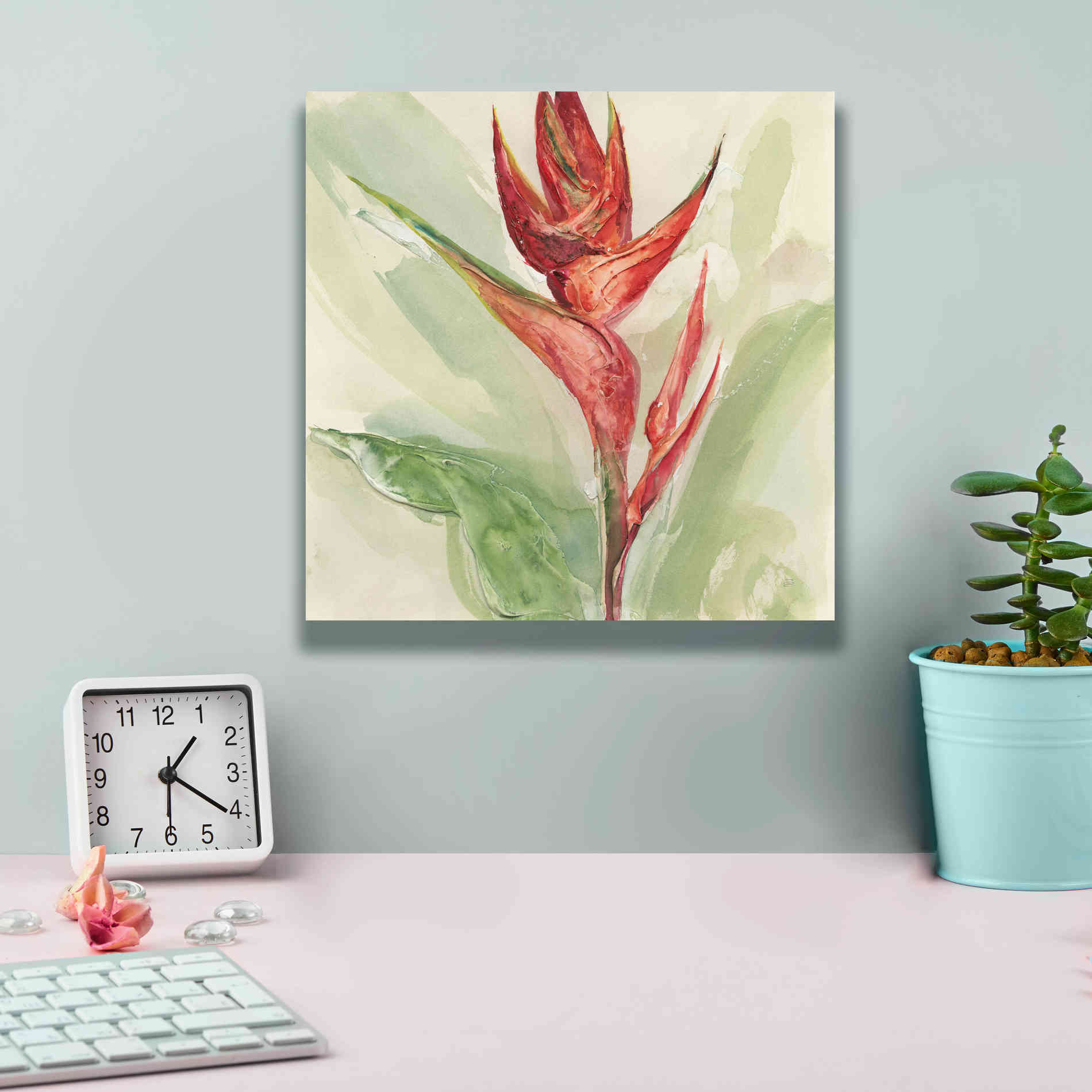 'Exotic Flower IV' by Chris Paschke, Giclee Canvas Wall Art,12 x 12