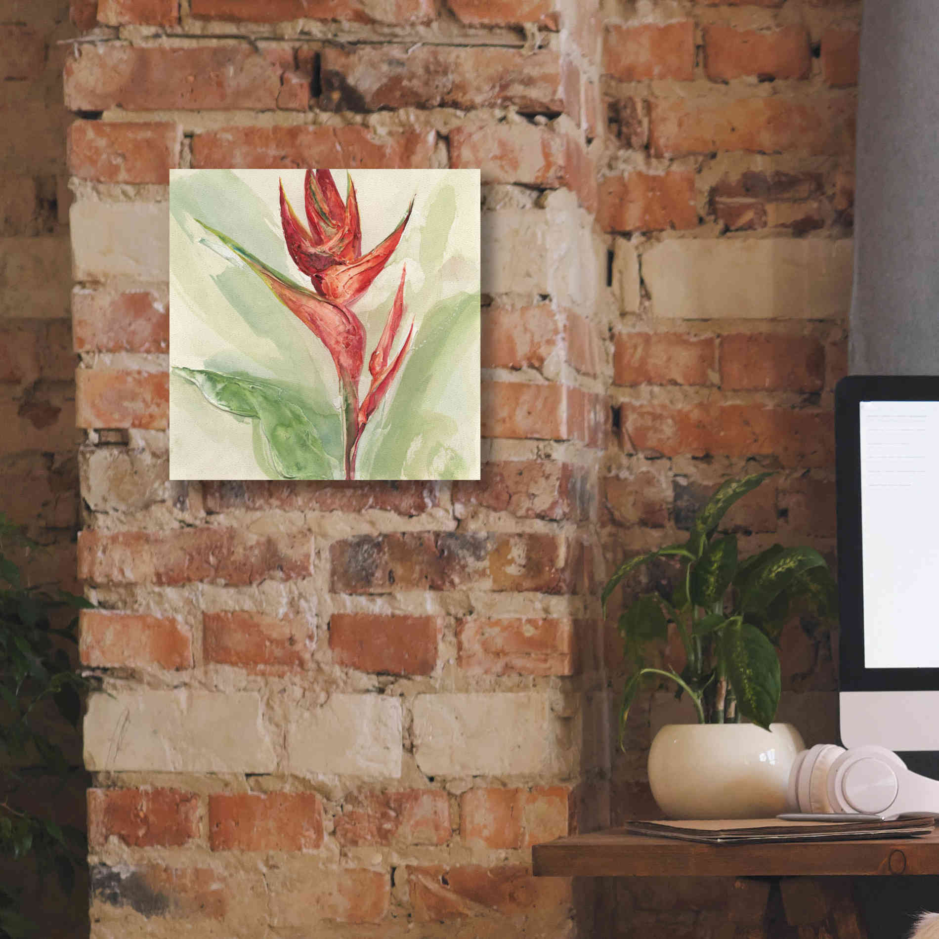 'Exotic Flower IV' by Chris Paschke, Giclee Canvas Wall Art,12 x 12