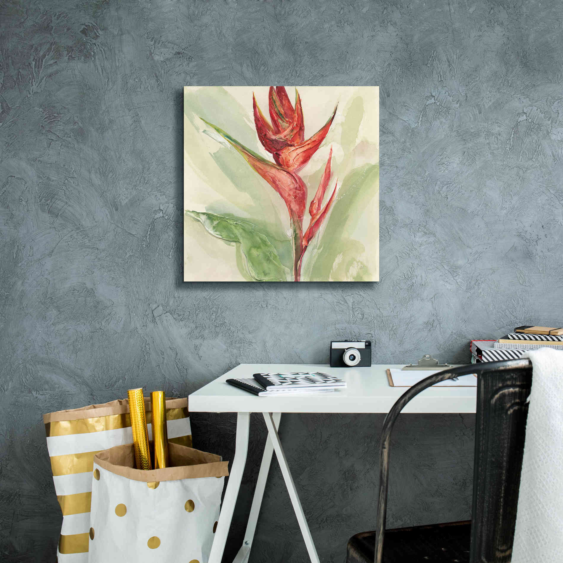 'Exotic Flower IV' by Chris Paschke, Giclee Canvas Wall Art,18 x 18