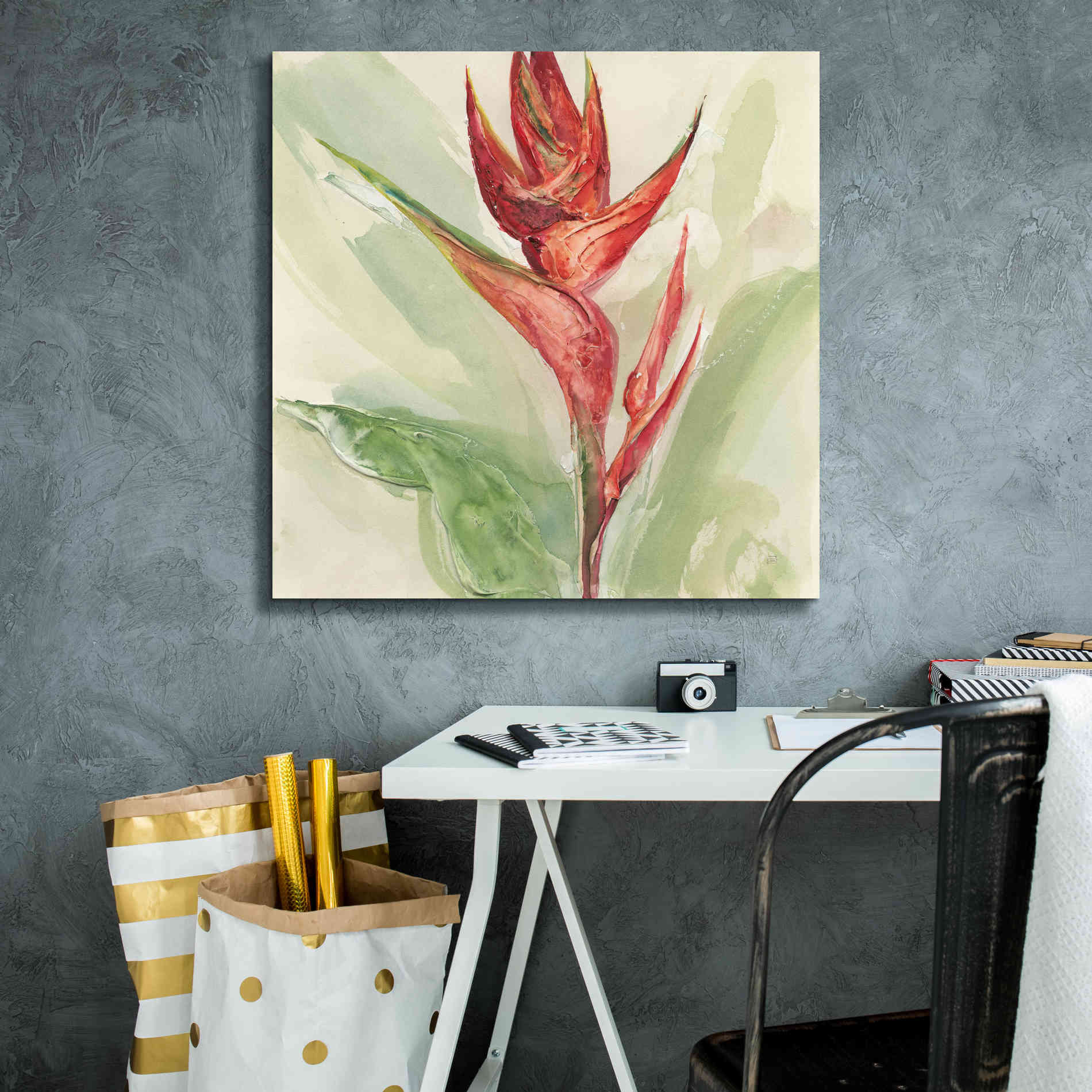 'Exotic Flower IV' by Chris Paschke, Giclee Canvas Wall Art,26 x 26