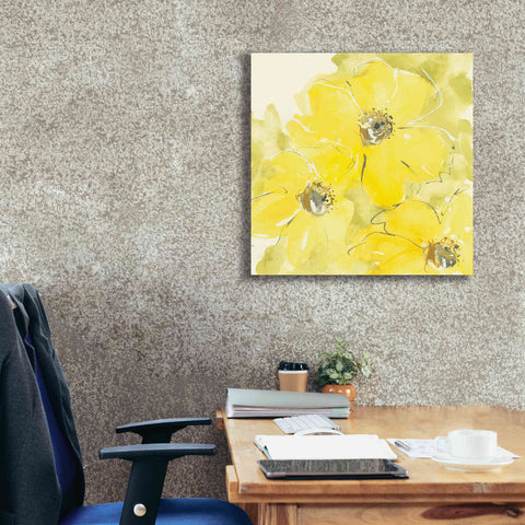 Image of 'Sunshine Cosmos I' by Chris Paschke, Giclee Canvas Wall Art,26 x 26