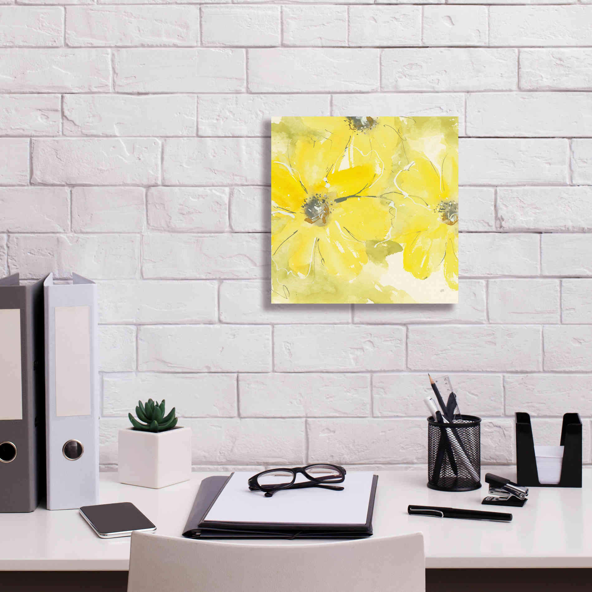 'Sunshine Cosmos II' by Chris Paschke, Giclee Canvas Wall Art,12 x 12