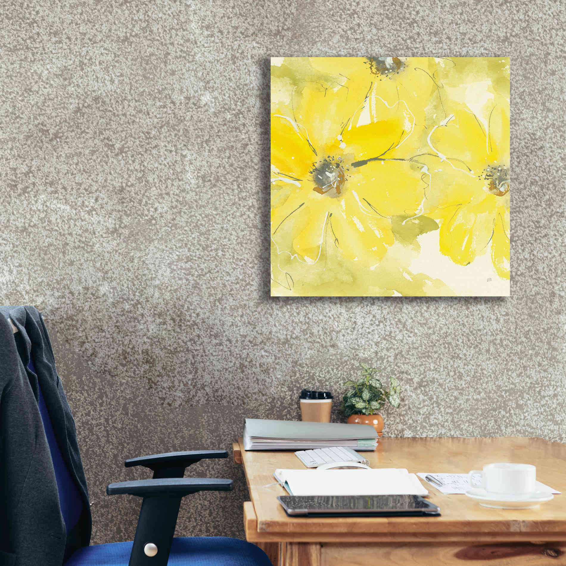 'Sunshine Cosmos II' by Chris Paschke, Giclee Canvas Wall Art,26 x 26