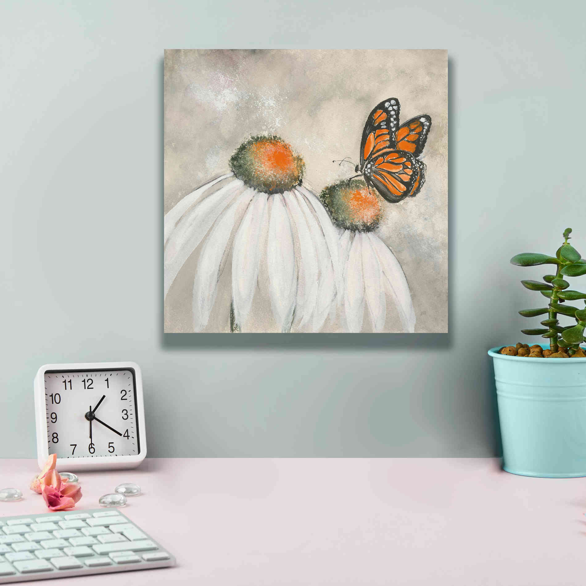 'Butterflies Are Free II' by Chris Paschke, Giclee Canvas Wall Art,12 x 12