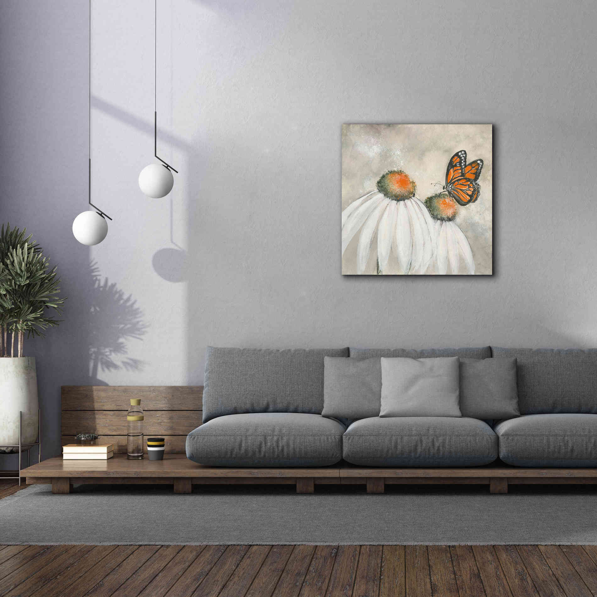 'Butterflies Are Free II' by Chris Paschke, Giclee Canvas Wall Art,37 x 37