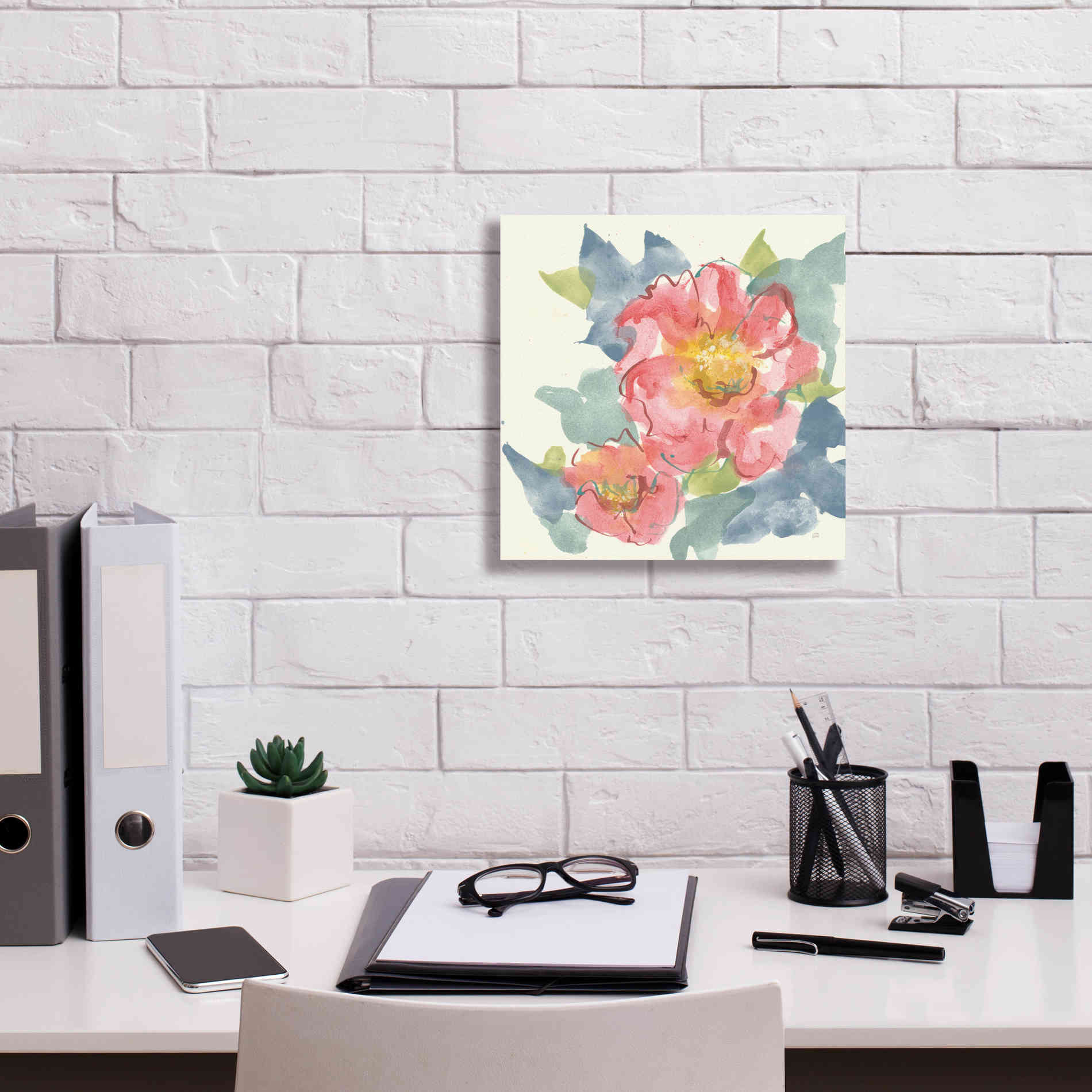 'Peony In The Pink II' by Chris Paschke, Giclee Canvas Wall Art,12 x 12