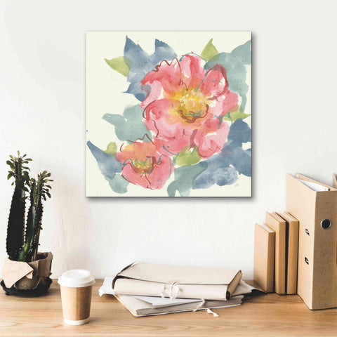 Image of 'Peony In The Pink II' by Chris Paschke, Giclee Canvas Wall Art,18 x 18
