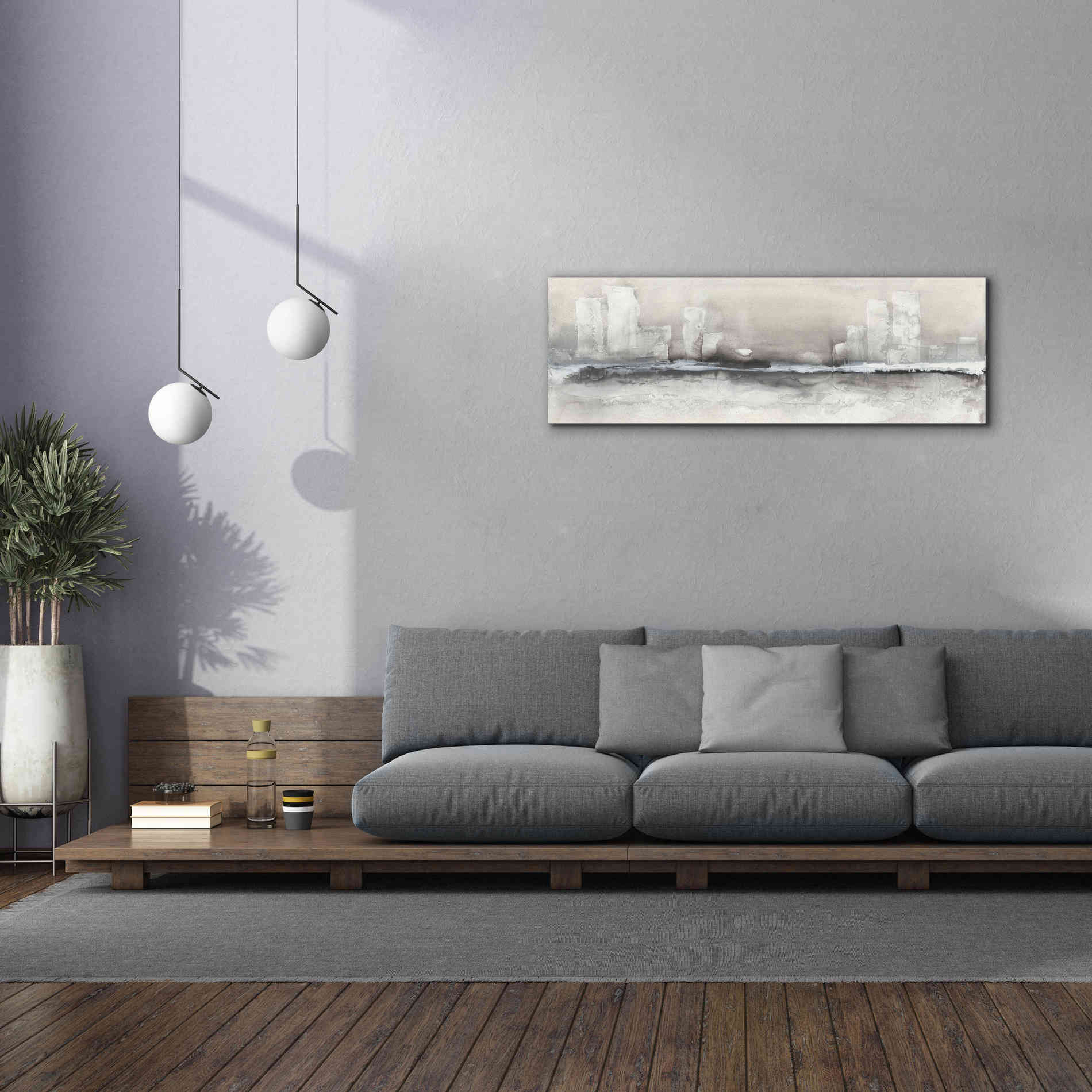 'City Essence II' by Chris Paschke, Giclee Canvas Wall Art,60 x 20