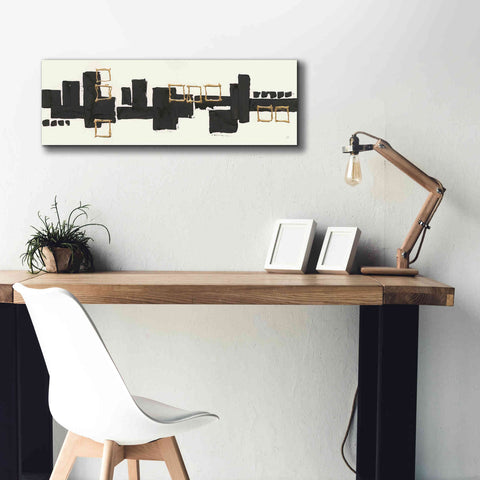 Image of 'Gilded Boxes II' by Chris Paschke, Giclee Canvas Wall Art,36 x 12
