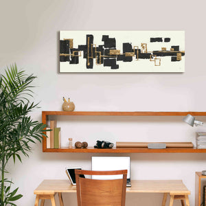 'Gilded Boxes III' by Chris Paschke, Giclee Canvas Wall Art,36 x 12