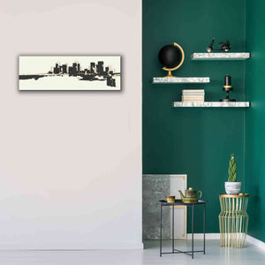 'Gilded City I' by Chris Paschke, Giclee Canvas Wall Art,36 x 12
