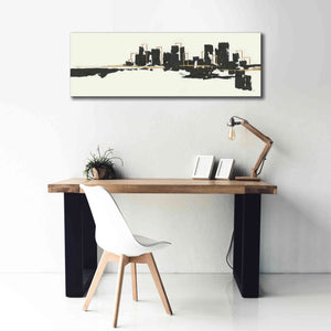 'Gilded City I' by Chris Paschke, Giclee Canvas Wall Art,60 x 20