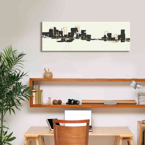 Image of 'Gilded City II' by Chris Paschke, Giclee Canvas Wall Art,36 x 12