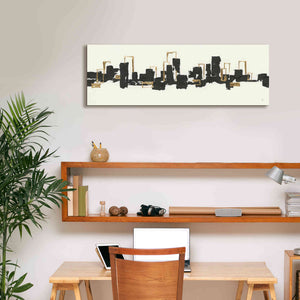 'Gilded City III' by Chris Paschke, Giclee Canvas Wall Art,36 x 12