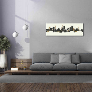 'Gilded City III' by Chris Paschke, Giclee Canvas Wall Art,60 x 20