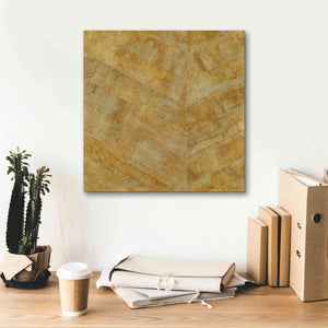 'Gilded Herringbone I' by Chris Paschke, Giclee Canvas Wall Art,18 x 18