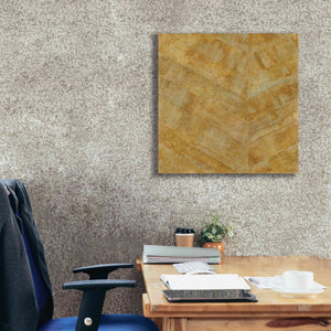 'Gilded Herringbone I' by Chris Paschke, Giclee Canvas Wall Art,26 x 26