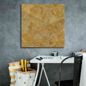 'Gilded Herringbone I' by Chris Paschke, Giclee Canvas Wall Art,26 x 26