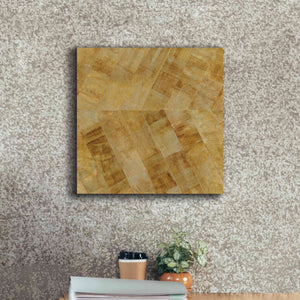 'Gilded Herringbone II' by Chris Paschke, Giclee Canvas Wall Art,18 x 18