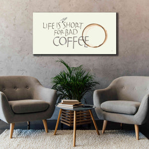 'Coffee Sayings I' by Chris Paschke, Giclee Canvas Wall Art,60 x 30