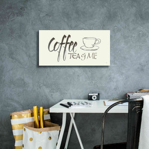 'Coffee Sayings II' by Chris Paschke, Giclee Canvas Wall Art,24 x 12