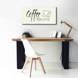 'Coffee Sayings II' by Chris Paschke, Giclee Canvas Wall Art,40 x 20