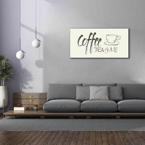 'Coffee Sayings II' by Chris Paschke, Giclee Canvas Wall Art,60 x 30