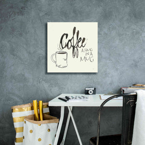 'Coffee Sayings V' by Chris Paschke, Giclee Canvas Wall Art,18 x 18