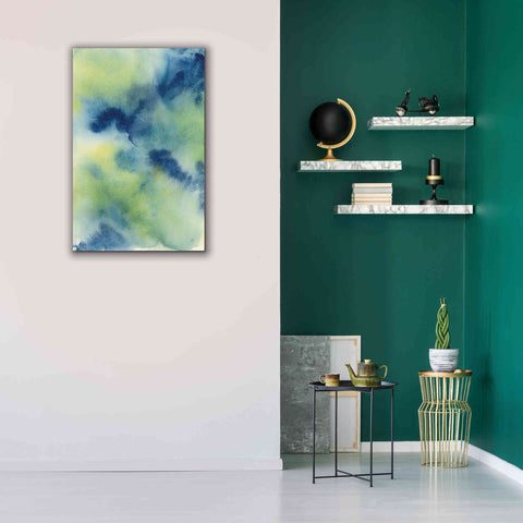 Image of 'Indigo Flow I' by Chris Paschke, Giclee Canvas Wall Art,26 x 40