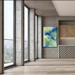 'Indigo Flow I' by Chris Paschke, Giclee Canvas Wall Art,40 x 60