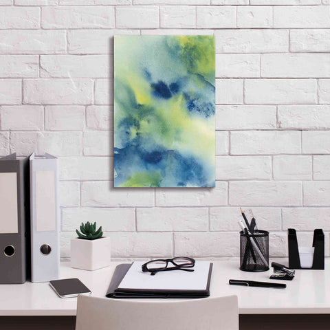 Image of 'Indigo Flow II' by Chris Paschke, Giclee Canvas Wall Art,12 x 18