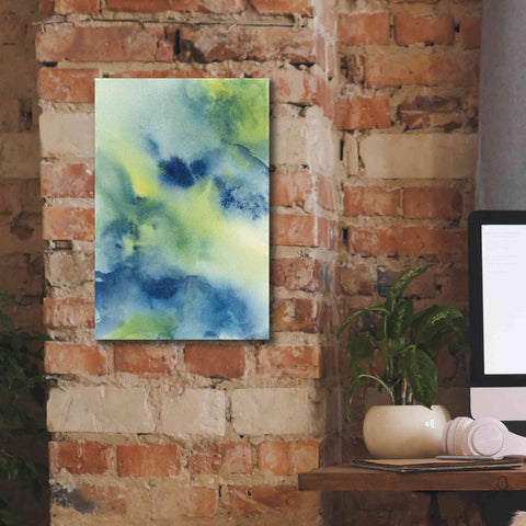 Image of 'Indigo Flow II' by Chris Paschke, Giclee Canvas Wall Art,12 x 18