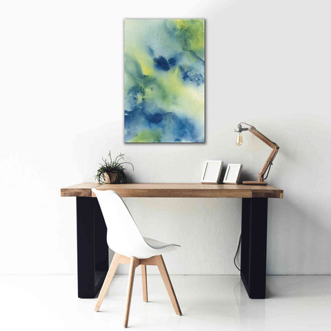 Image of 'Indigo Flow II' by Chris Paschke, Giclee Canvas Wall Art,26 x 40