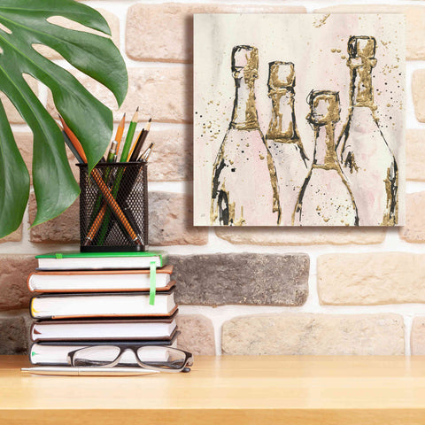 Image of 'Champagne Is Grand I' by Chris Paschke, Giclee Canvas Wall Art,12 x 12