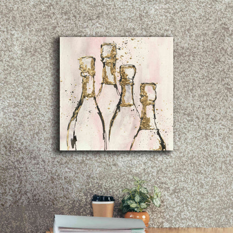 Image of 'Champagne Is Grand II' by Chris Paschke, Giclee Canvas Wall Art,18 x 18