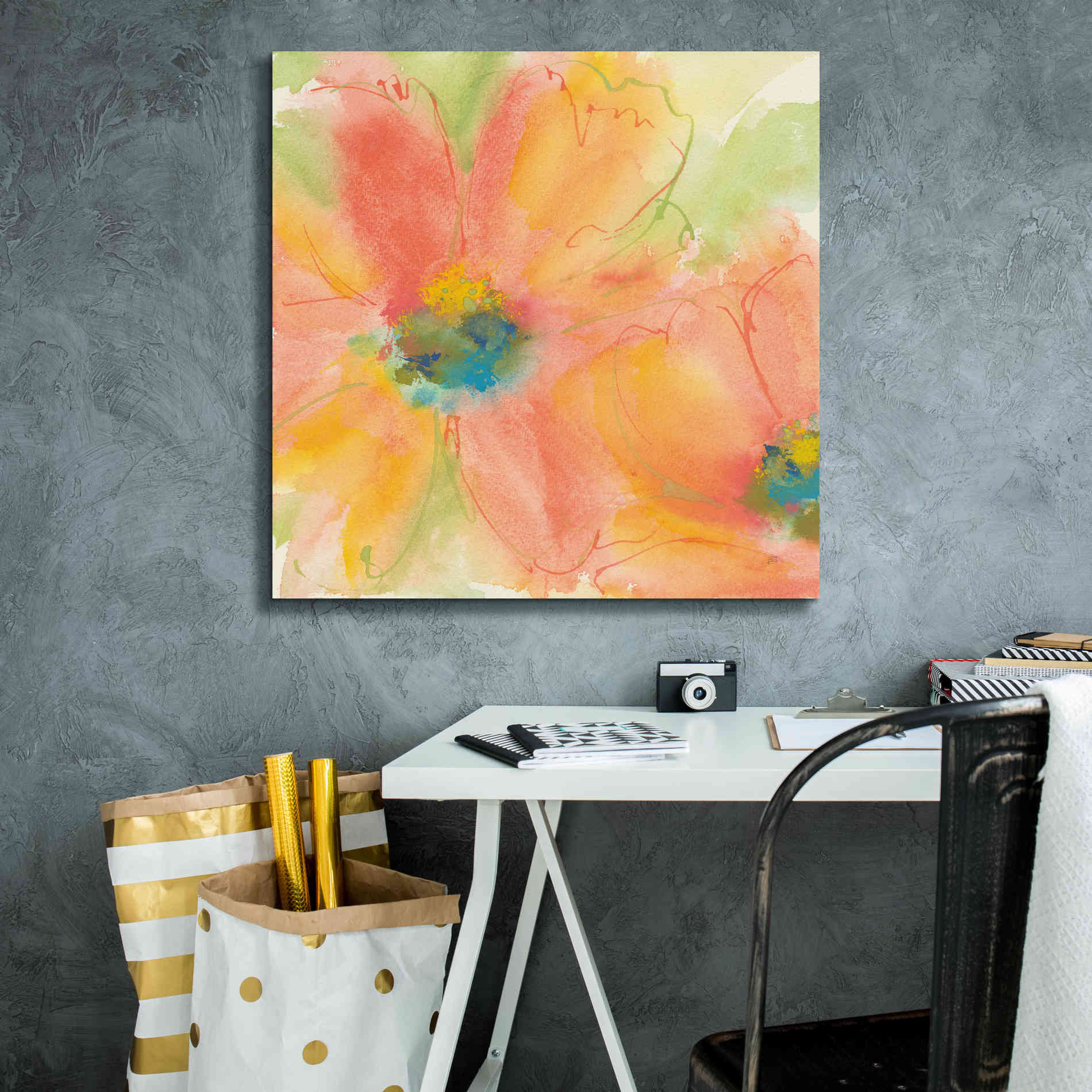 'Tinted Cosmos I' by Chris Paschke, Giclee Canvas Wall Art,26 x 26