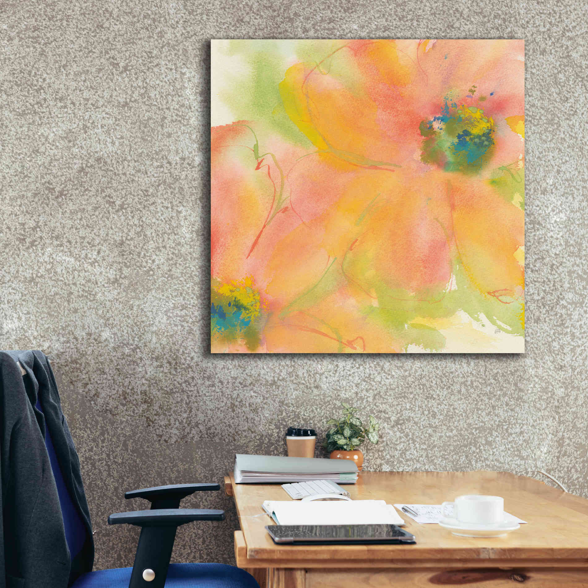 'Tinted Cosmos II' by Chris Paschke, Giclee Canvas Wall Art,37 x 37
