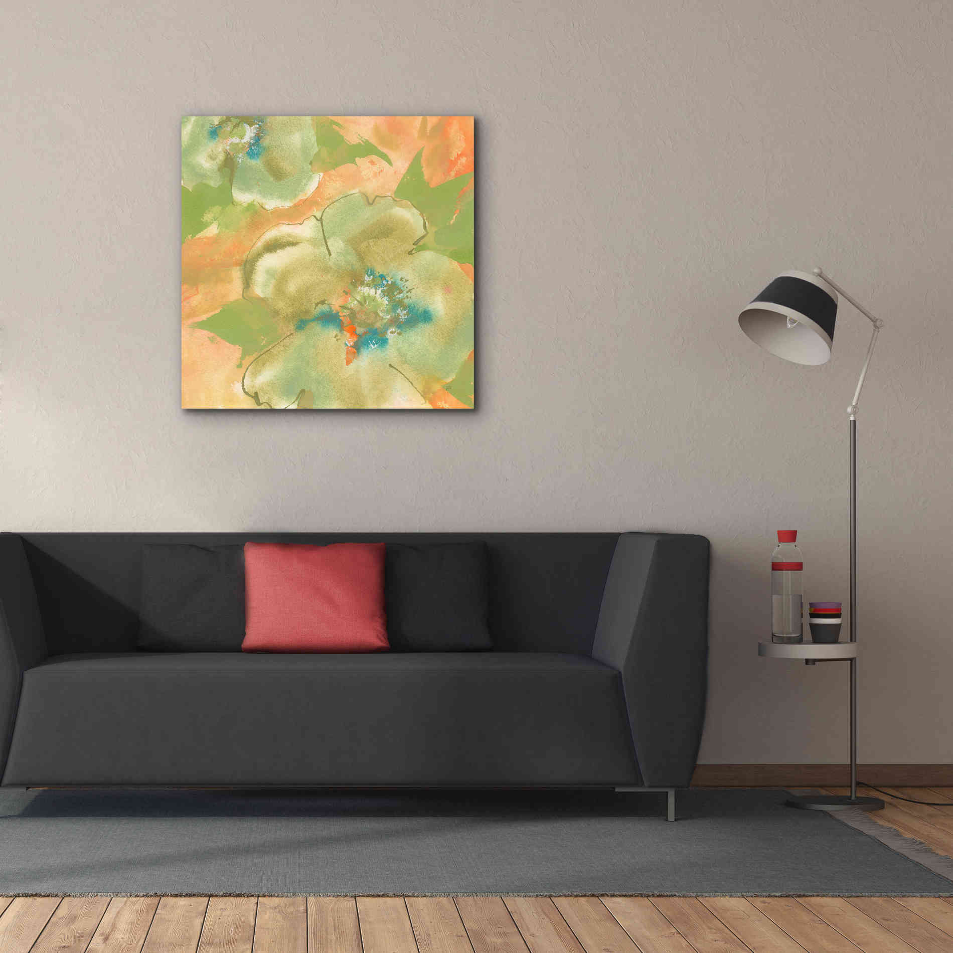 'Olive Poppy II' by Chris Paschke, Giclee Canvas Wall Art,37 x 37