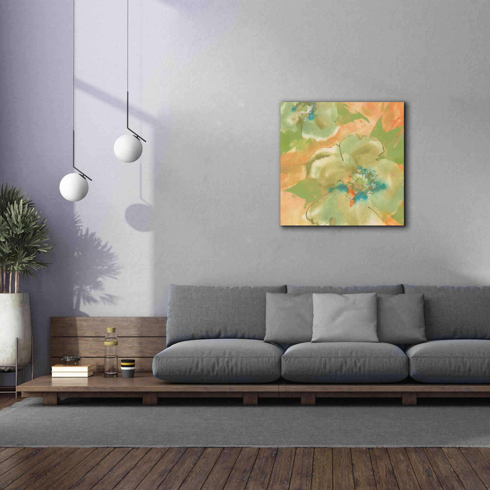'Olive Poppy II' by Chris Paschke, Giclee Canvas Wall Art,37 x 37