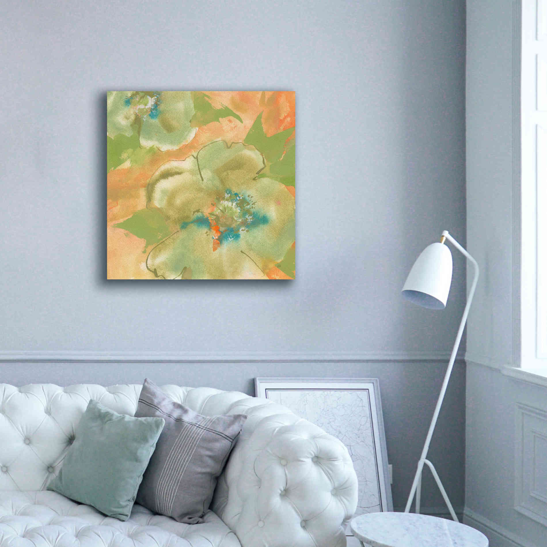'Olive Poppy II' by Chris Paschke, Giclee Canvas Wall Art,37 x 37