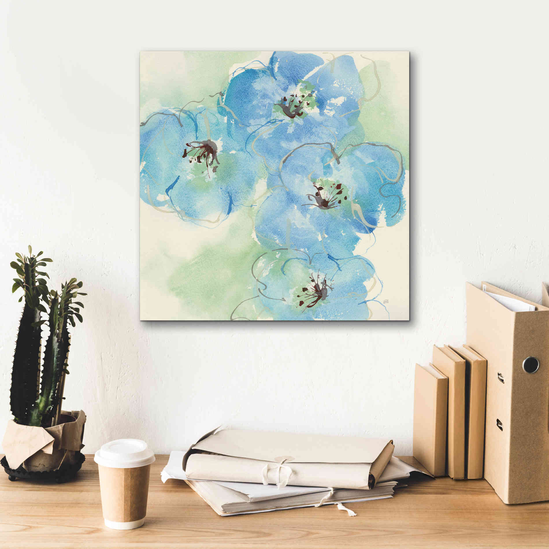 'Japanese Quince I' by Chris Paschke, Giclee Canvas Wall Art,18 x 18