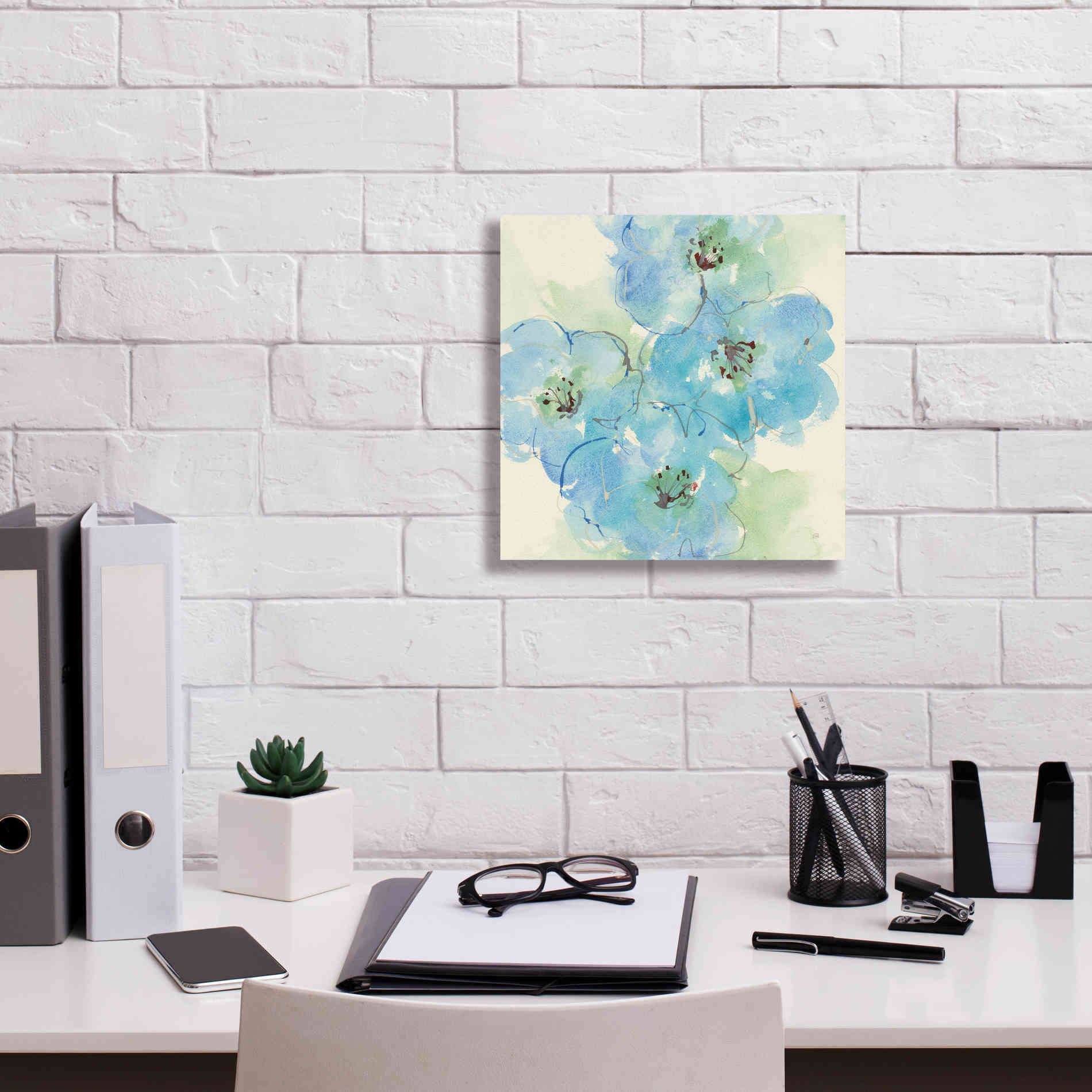 'Japanese Quince II' by Chris Paschke, Giclee Canvas Wall Art,12 x 12