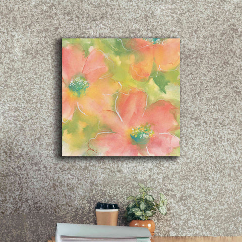 Image of 'Summer Cosmos I' by Chris Paschke, Giclee Canvas Wall Art,18 x 18