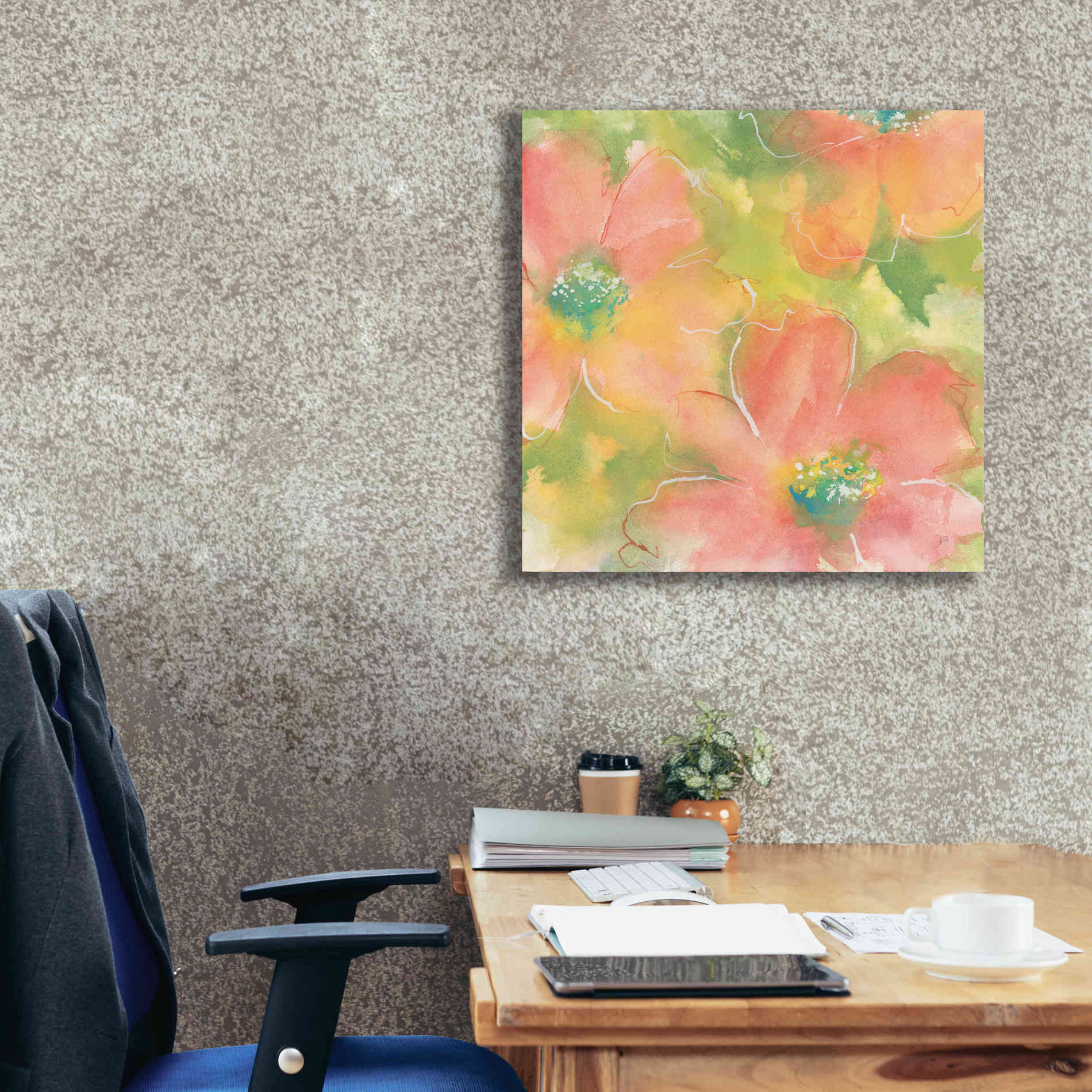 'Summer Cosmos I' by Chris Paschke, Giclee Canvas Wall Art,26 x 26