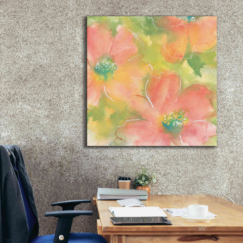 Image of 'Summer Cosmos I' by Chris Paschke, Giclee Canvas Wall Art,37 x 37